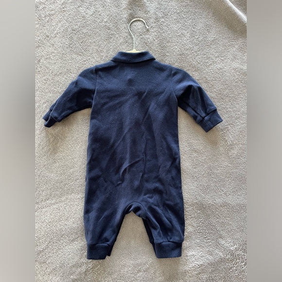 Baby Boys Cotton Classic Polo Coverall - Picture 3 of 3